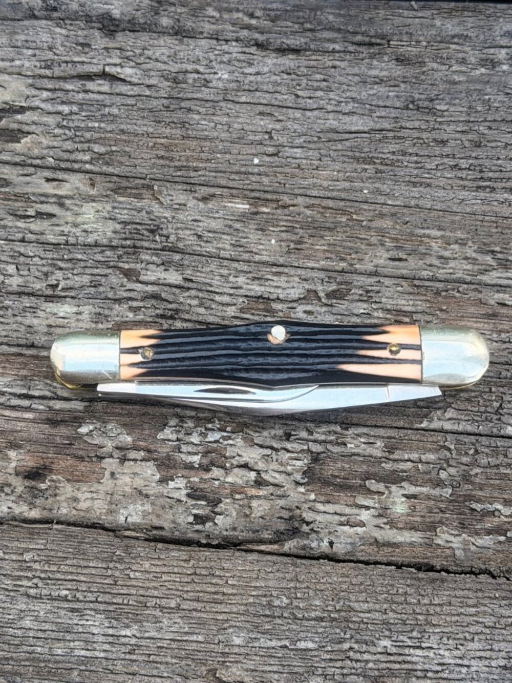 Vintage Queen Steel #48 3 Blade Folding Pocket Whittler Delrin Knife Collectible